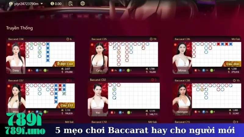 5 mẹo chơi Baccarat hay nhất cho người mới