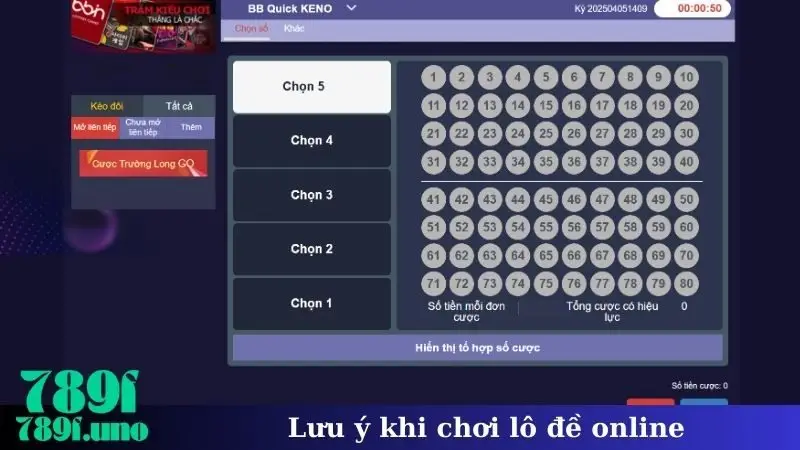 Lưu ý khi chơi lô đề online