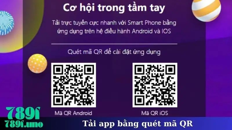 Tải app bằng quét mã QR